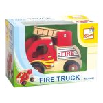 BINO Wooden car, Fireman 84080