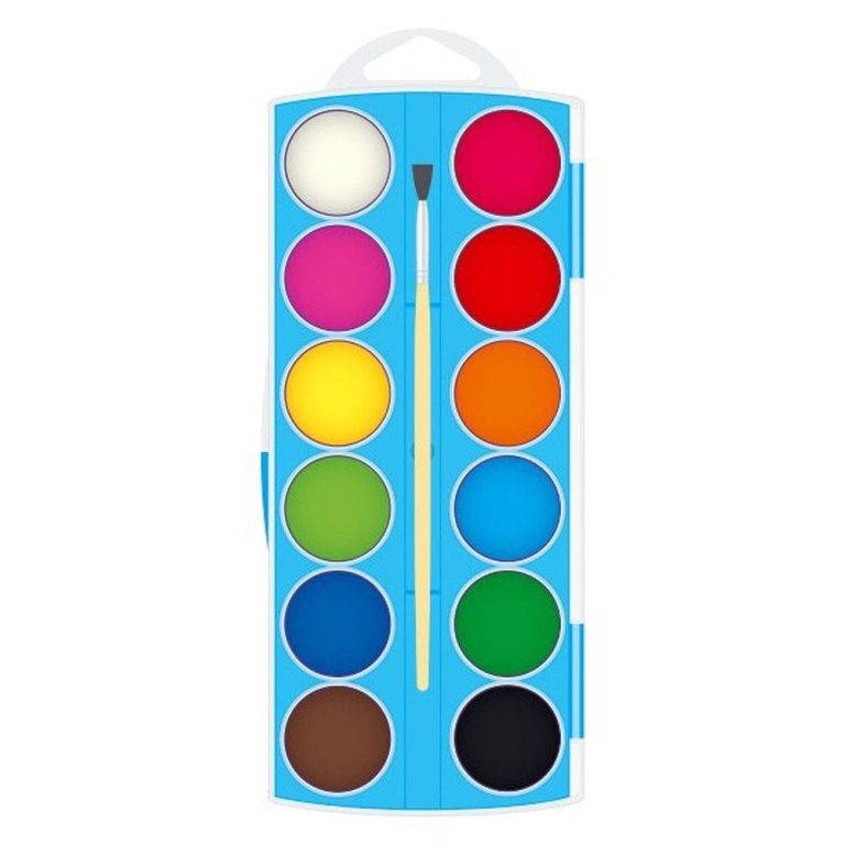 Creative, watercolor with brush, large, 12pcs thumbnail 3