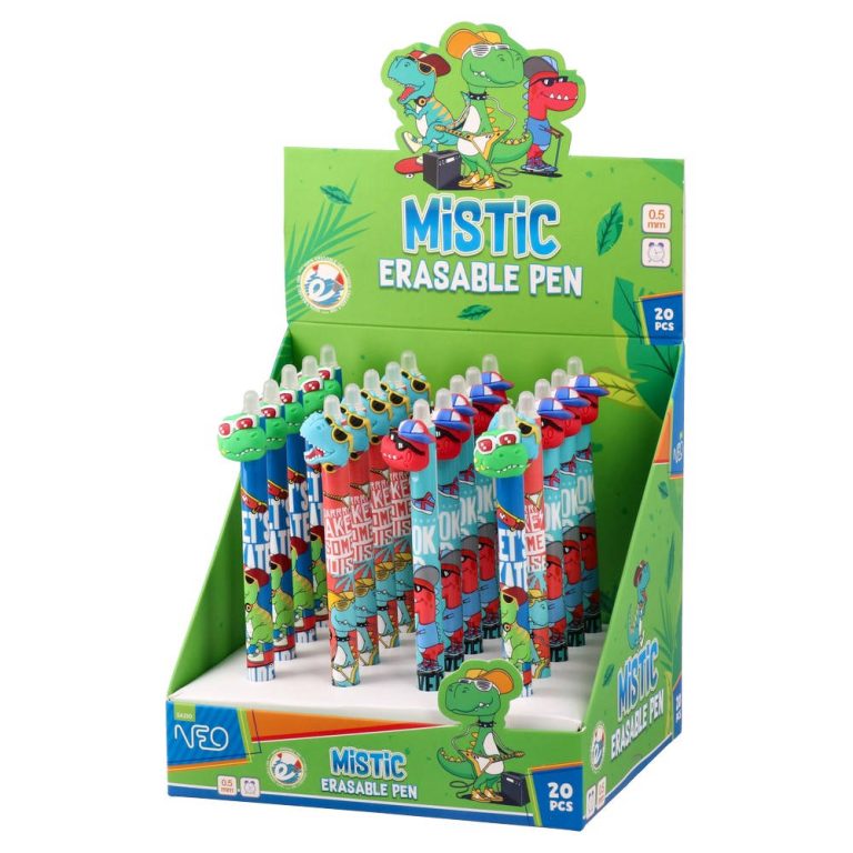 Mistic, erasable pen, blue, 0.5mm, Dino