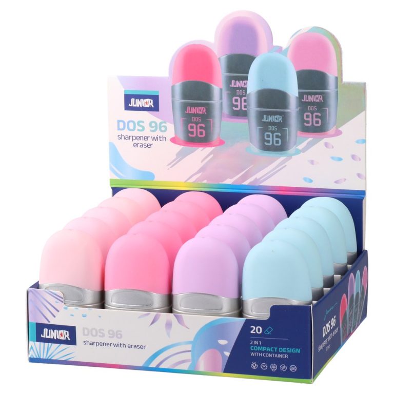 Dos 96, sharpener with eraser, metalic, mix thumbnail 2