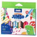 Cartoon Jumbo, crayon colors, triangle, 12pcs