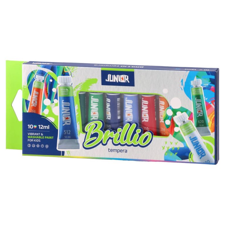 Brillio, tempera, 12ml, 10pcs