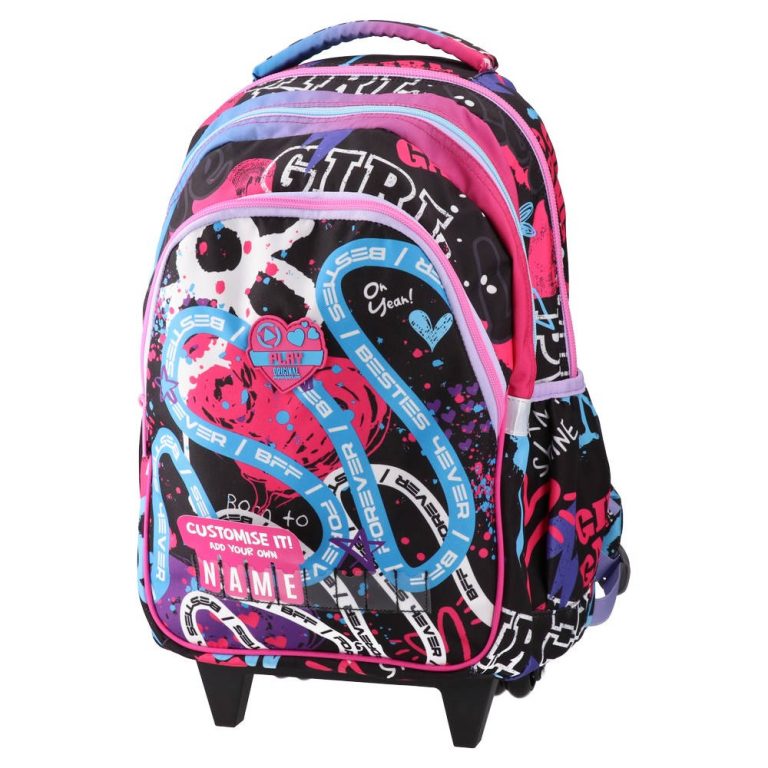 Trolley, backpack with wheels, Besties